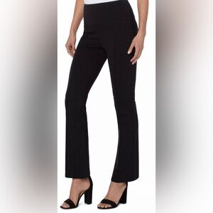 NWOT Liverpool Los Angeles Pearl Full Length Flare Black Petite Pants - Sz LP